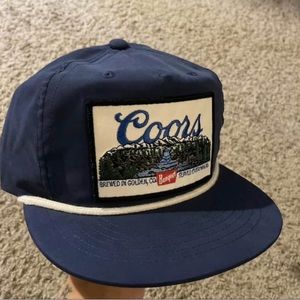 Coors rodeo SnapBack Navy embroidered Parch Hat Brand New